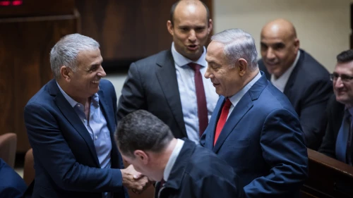 Israeli Prime Minister Benjamin Netanyahu at a plenum session in the Israeli parliament on March 13, 2018. Credit: Hadas Parush/Flash90.