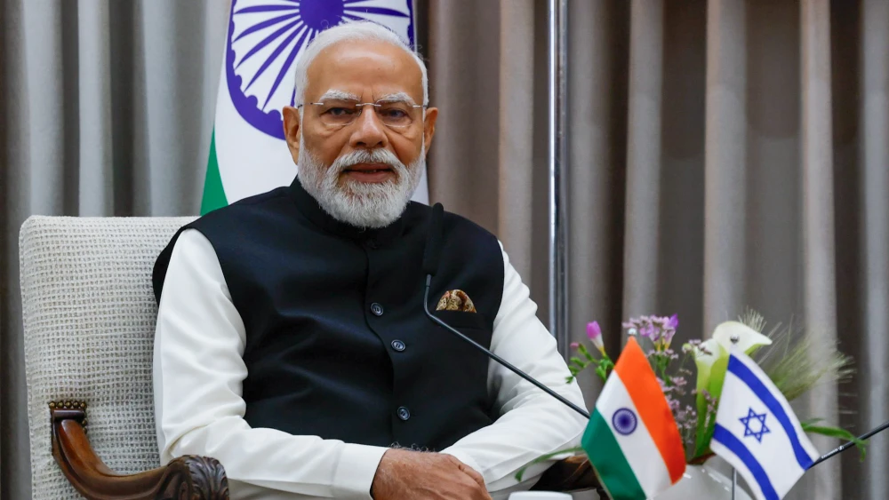 Indian Prime Minister Narendra Modi meets with Israeli President Isaac Herzog at the President’s Residence in Jerusalem, Feb. 26, 2026. Photo by Oren Ben Hakoon/POOL.