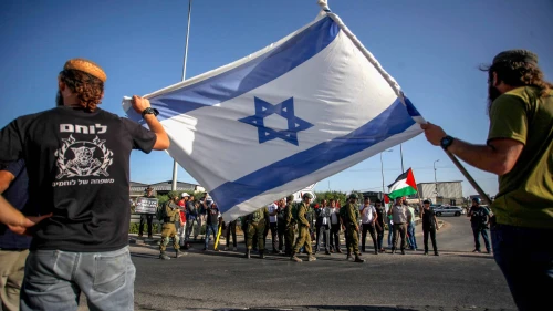 A protest near the Palestinian city of Qalqilya in Samaria, June 9, 2022. Photo by Nasser Ishtayeh/Flash90.