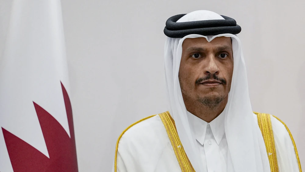 Qatari Prime Minister and Foreign Minister Sheikh Mohammed bin Abdulrahman Al Thani attends a meeting with foreign ministers of Gulf Cooperation Council member states and the U.S. secretary of state in Manama, Bahrain, on June 25, 2026. Photo by Eric Lee/Pool/AFP via Getty Images.