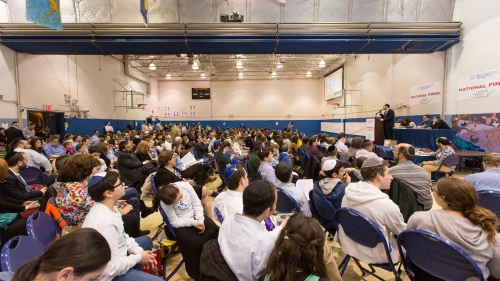 A group shot of the Chidon HaTanach at Manhattan Day School. Photo by David Khabinsky.