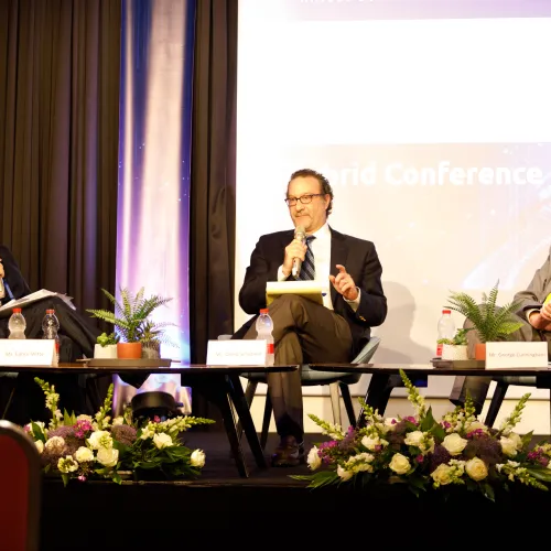 A panel discussion at the “U.S.-China Competition: Meet the Middle East” conference in Tel Aviv, Dec. 8, 2022. Photo by Dalia Nava/SIGNAL.