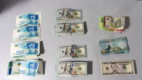 Police seized this cash from a money-laundering network, June 6, 2023. Credit: Police Spokesperson via TPS.