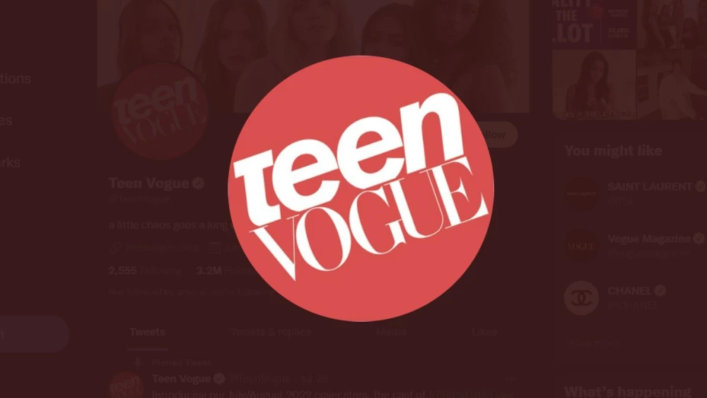 The logo of Teen Vogue. Source: Twitter