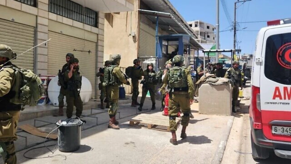 The victim's car after the shooting attack near Hermesh, May 30, 2023. Credit: Samaria Regional Council.