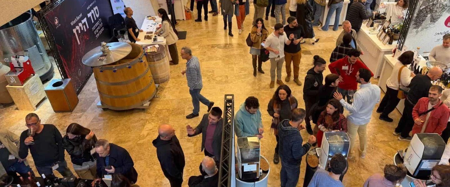 Thousands of visitors attend Sommelier 2026, Israel's largest wine exhibition, in Tel Aviv, Jan. 12, 2026. Photo by Yonatan Livny.