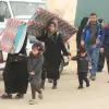 Palestinians fleeing from Khan Yunis to Rafah in the southern Gaza Strip, Dec. 5, 2023. Photo by Abed Rahim Khatib/Flash90.
