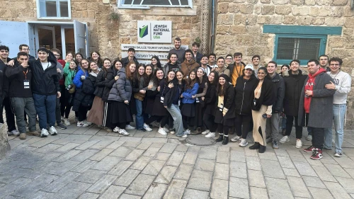 Alternative Winter Break students in the Western Galilee. Credit: Courtesy.