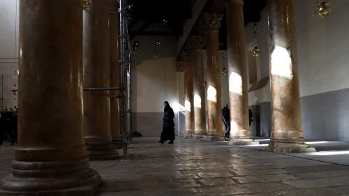 The Church of the Nativity in the West Bank town of Bethlehem, Jan. 6, 2019. Photo by Wisam Hashlamoun/Flash90.