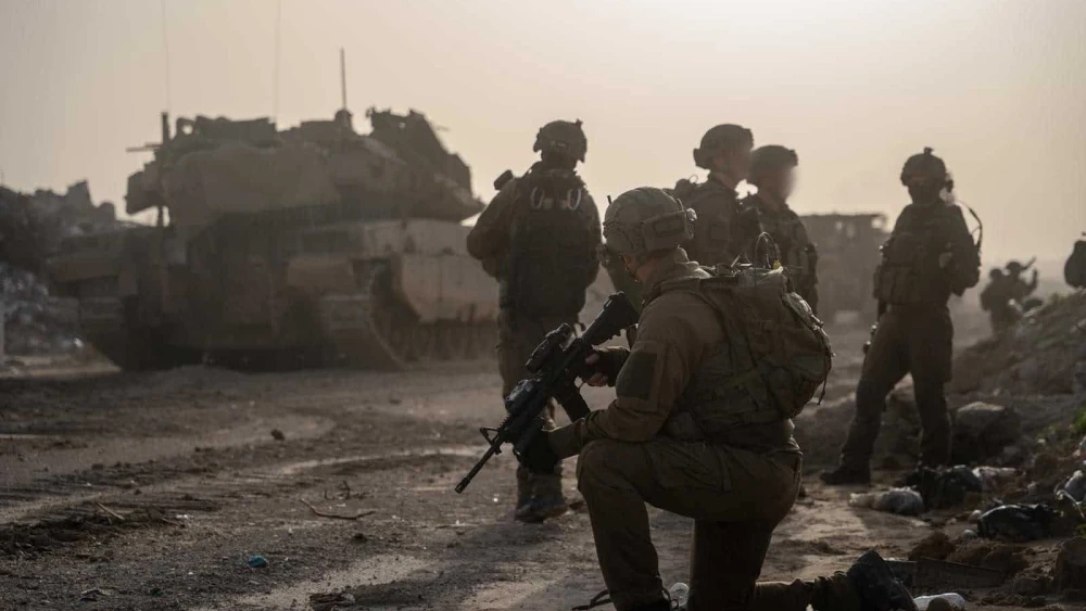 Israeli soldiers from the 16th Brigade operate east of the Yellow Line in northern Gaza in this undated photo released on Jan. 17, 2026. Credit: IDF.
