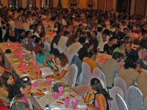 Jews celebrating Passover seder in Kathmandu, Nepal on April 6, 2012. Courtesy Eyal Keren.