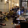 Click photo to download. Caption: Israeli security forces at the scene where Palestinian terrorists opened fire and killed four people at the Sarona market in Tel Aviv on June 8. Credit: Gili Yaari/Flash90.