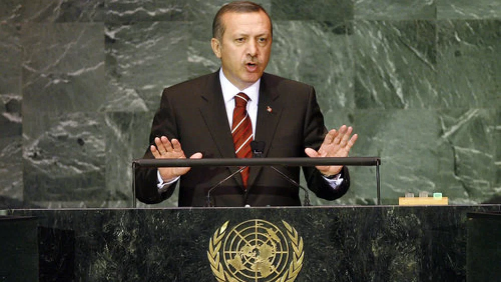 Turkish President Recep Tayyip Erdoğan addresses the U.N. General Assembly in September 2009. Credit: Marco Castro/U.N. Photo.