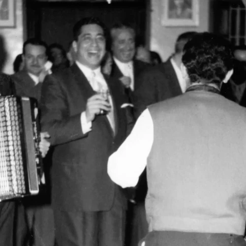 A photo of Iraq’s former vibrant Jewish community that appeared in the “Remember Baghdad” documentary. Credit: Remember Baghdad.