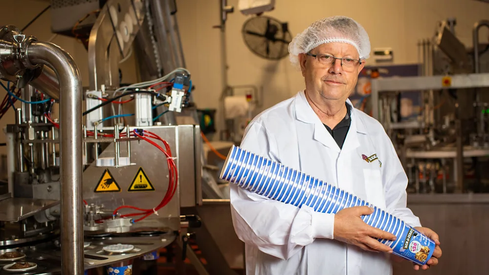 Zinger in his factory. Credit: Eric Sultan