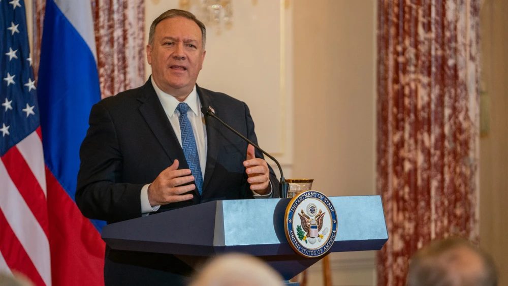 U.S. Secretary of State Mike Pompeo holds a joint press availability with Russian Foreign Minister Sergey Lavrov at the State Department in Washington, D.C., on Dec. 10, 2019. Credit: U.S. State Department Photo by Ron Przysucha/Public Domain.