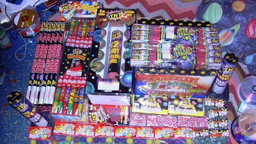 Collection of fireworks.