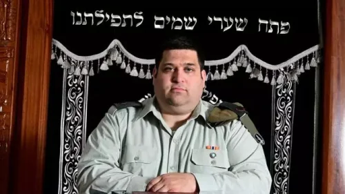 IDF Cantor Maj. (res.) Daniel Colthof. Photo by Yossi Zeliger.