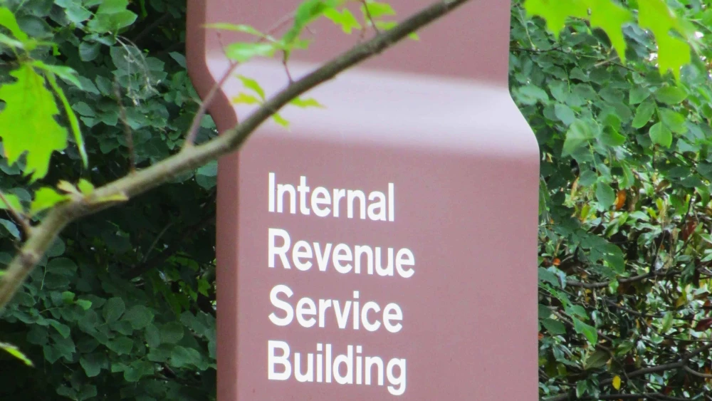 IRS Building Sign