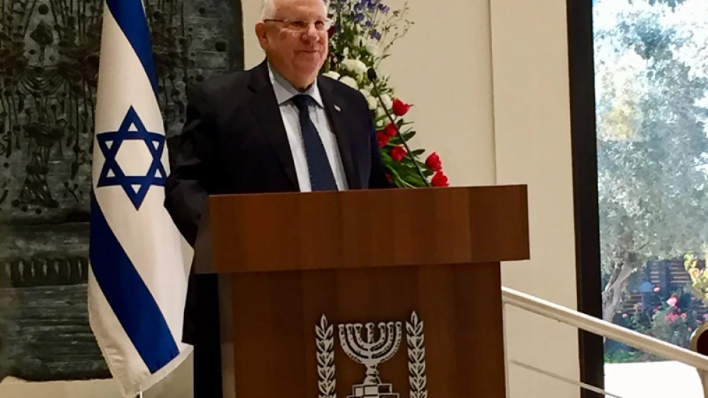 Israeli President Reuven Rivlin addresses journalists in Jerusalem at the Jewish Media Summit, held from Nov. 25-28, 2018. Photo by Maayan Jaffe-Hoffman.