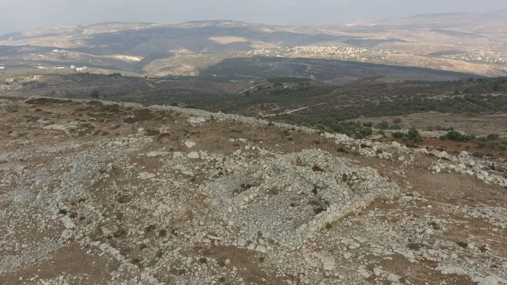The Mount Ebal archaeological site near Nablus is situated on the northeastern spur of the mountain. Credit: Forum for the Struggle for Every Dunam.