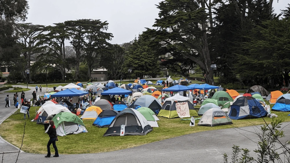 Pro-Palestinian Tent Encampment at San Franciso State
