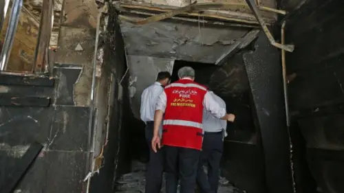 Two people were killed and three injured in an explosion at the Sepahan Bresh factory near Tehran on July 6, 20202. Source: Twitter/Araby.org.