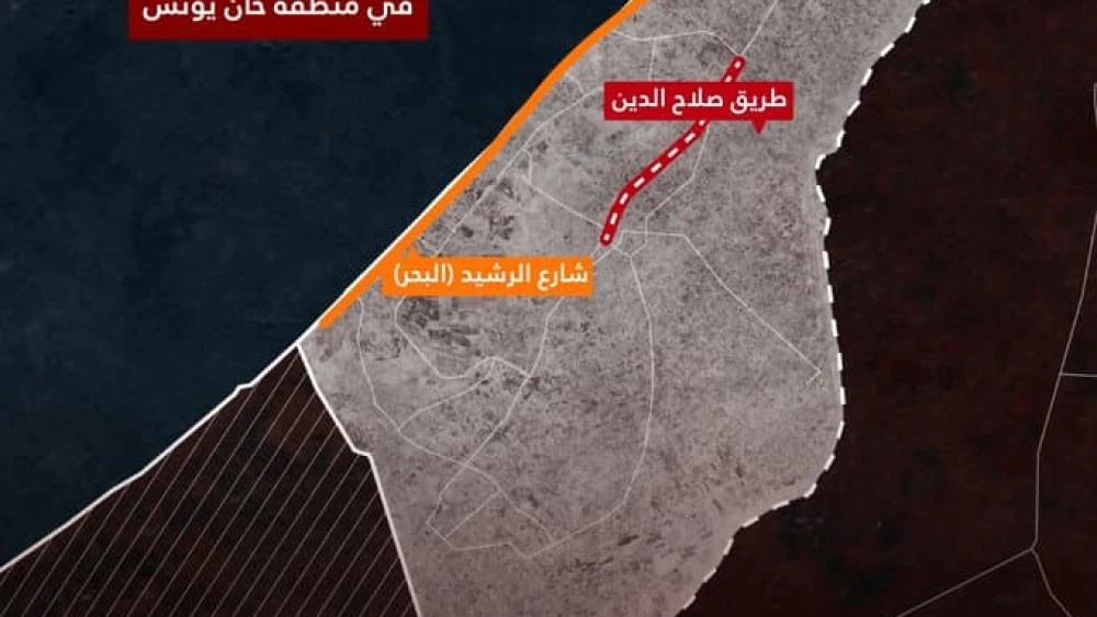 An IDF map indicating areas to avoid and where to find transportation, Dec. 4, 2023. Source: X.