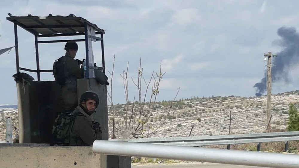The Bell checkpoint near Beit Horon. Photo by Yaakov Lappin.
