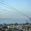 Hamas fires rockets towards Israel from the southern Gaza Strip, Oct. 7, 2023. Photo by Abed Rahim Khatib/Flash90.
