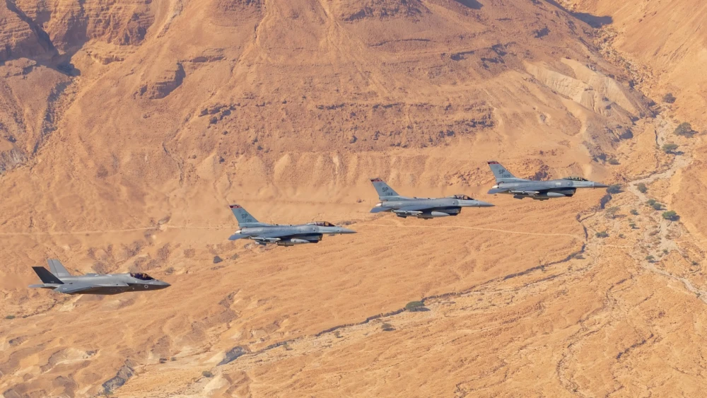 The Israel Air Force and jets from the United States, Germany, Italy and Greece take part in the international Blue Flag drill held from Nov. 3 to Nov. 14, 2019, at Uvda Air Force Base, north of Eilat. Credit: IDF Spokesperson's Unit.