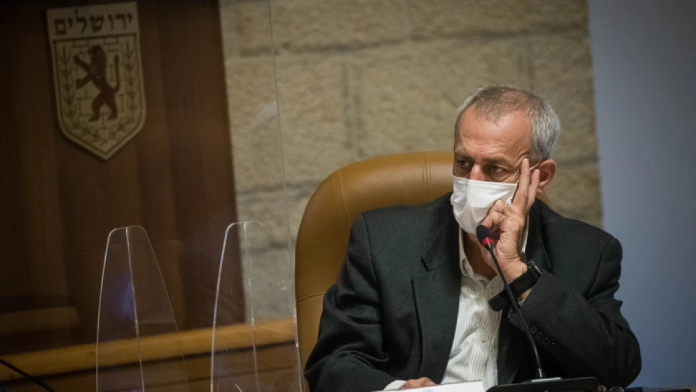 Israel's National Coronavirus Project Coordinator Nachman Ash at the Jerusalem Municipality on Nov. 22, 2020. Photo by Yonatan Sindel/Flash90.