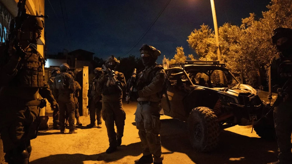 Israeli troops conducting a counterterrorism operation in Judea and Samaria, August 2024. Credit: IDF.