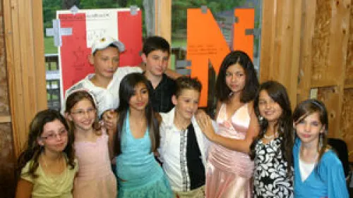 Nine children from the southern Israeli city of Sderot spent three weeks in 2007 at Camp Sunapee in Georges Mills, N.H. Credit: Courtesy of Diana Burmistrovich.