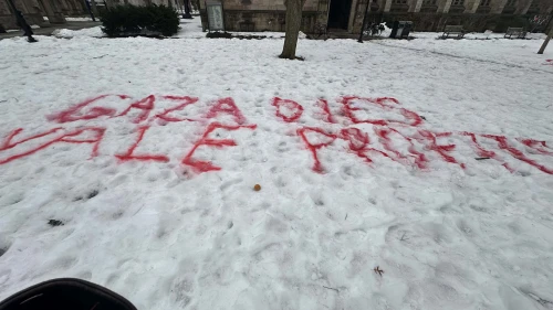 Anti-Israel Graffiti at Yale