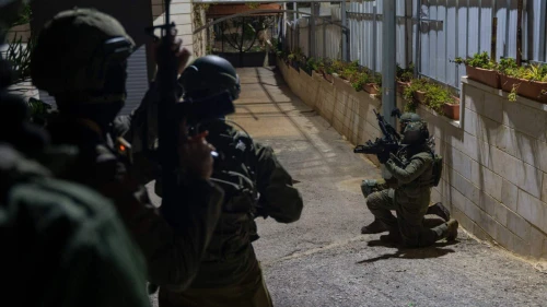 Israeli security forces during counter-terrorism operations in Samaria, on Jan. 5, 2024. Credit: Israel Defense Forces.