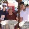 Participants on TJJ ran a carnival in Givat Eden for children of parents serving in miluim (reserve duty). Credit: Courtesy.