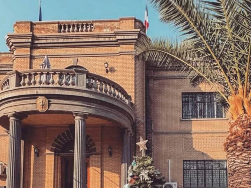 The French embassy in Baghdad, Iraq. Credit: Courtesy of the French Foreign Ministry.