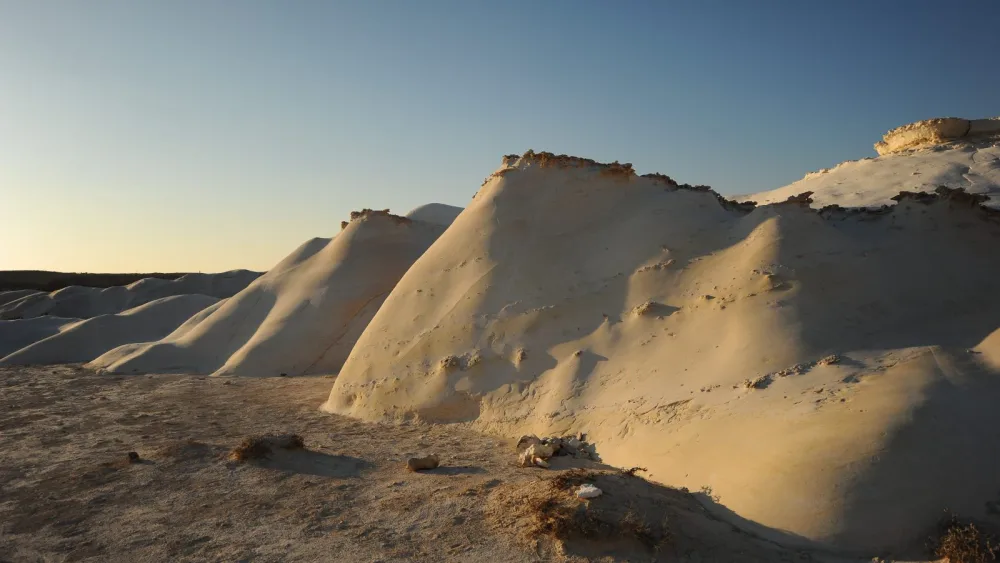 A view of the chalkstone park of Hamukei Nitzana near the border with Egypt. Photo by Mendy Hechtman/Flash90.