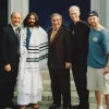 From left: Dick Capri, Tzahi Moskovitz, Freddie Roman, Lee Moore and director of the short film “Christ in the City” Yitz Brilliant. Credit: Yitz Brilliant.