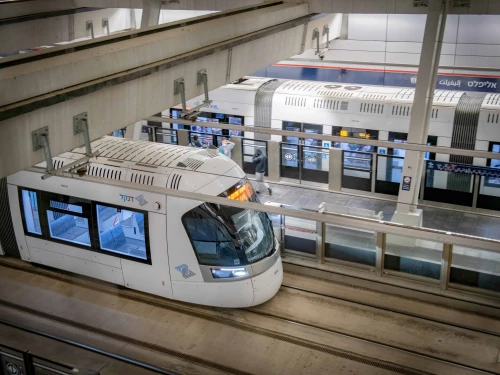 The Elifelet light rail station in Tel Aviv, Nov. 17, 2024. Photo by Israel Hadari/Flash90.