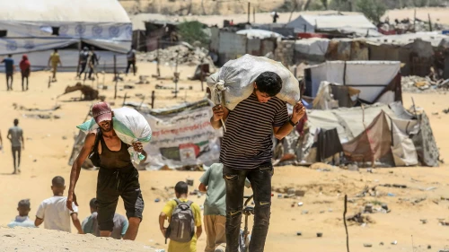 Palestinians in Gaza