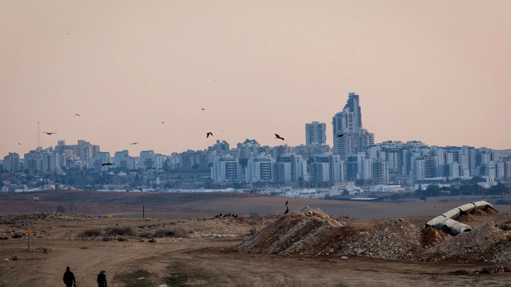 View of the southern Israeli city of Beersheva on Jan. 22, 2022. Credit: Yonatan Sindel/Flash90.