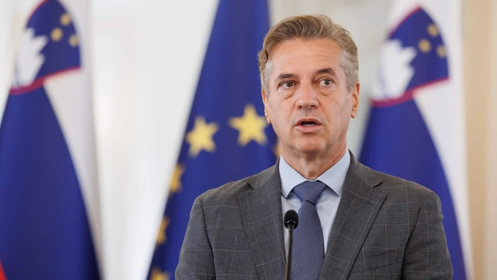 Slovenian Prime Minister Robert Golob speaks in Ljubljana on July 21, 2025. Credit: The Government of Slovenia.