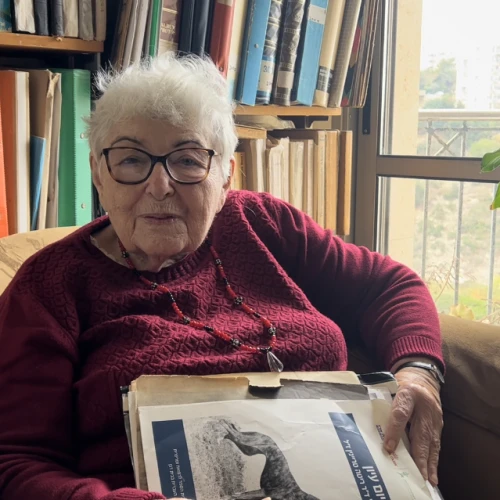 Esther Cohen at home in Haifa. Courtesy.
