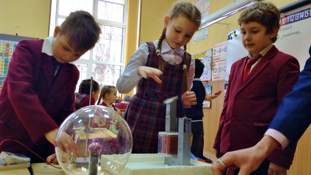 In the former Soviet Union and other Diaspora Jewish communities, ORT invests in Jewish schools, making them appealing to Jewish families by offering STEM education and a curriculum that instills in students a strong sense of Jewish values and culture. Credit: Courtesy.