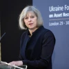 Former British Home Secretary Theresa May—who is now the U.K.'s prime minister—speaks at the Ukraine Forum on Asset Recovery in London on April 29, 2014. Credit: Foreign and Commonwealth Office via Wikimedia Commons.