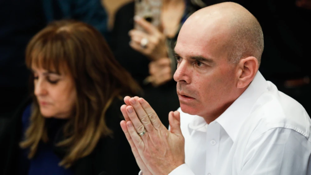 Israel's Deputy Attorney General Erez Kaminitz speaks during a Finance Committee meeting at the Knesset on Dec. 30, 2019. Photo by Olivier Fitoussi/Flash90.