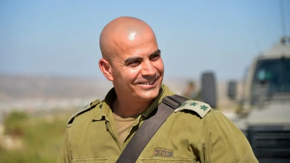 Then-Col. Ghassan Alian is seen during a patrol near Jenin in Samaria on July 30, 2013. Today the Druze officer, a major general, is head of the Coordinator of Government Activities in the Territories unit. Photo by Yossi Zeliger/Flash90.
