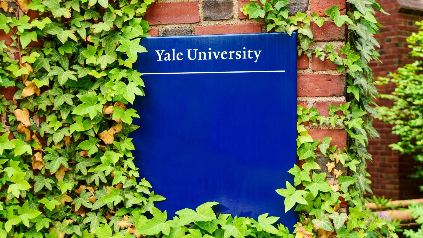 The corner of a Yale University buildings in New Haven, Conn. Photo by Michael Vi/Shutterstock.